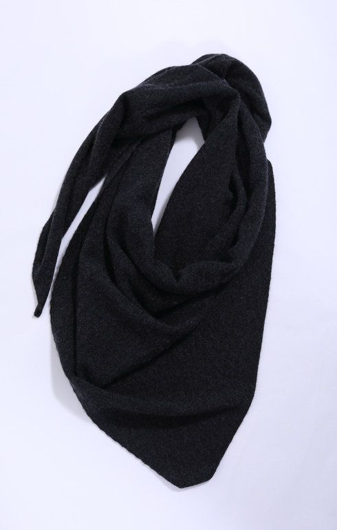 Cashmere Neckerchief Charcoal