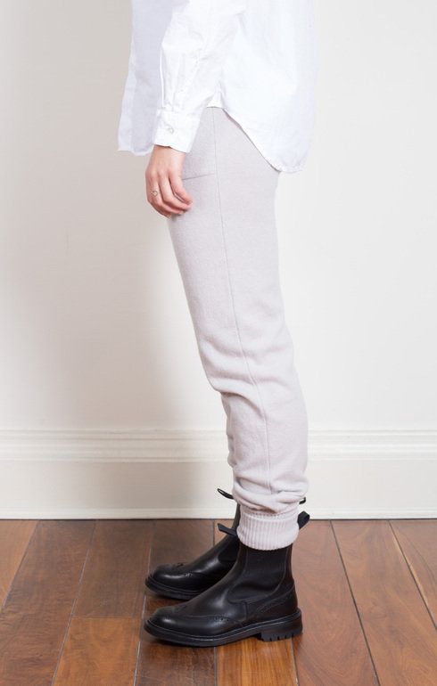 Cashmere Drawstring Pants Snow