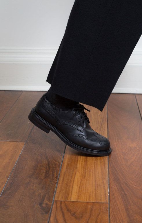 Anne Black Oily Derby Brogue
