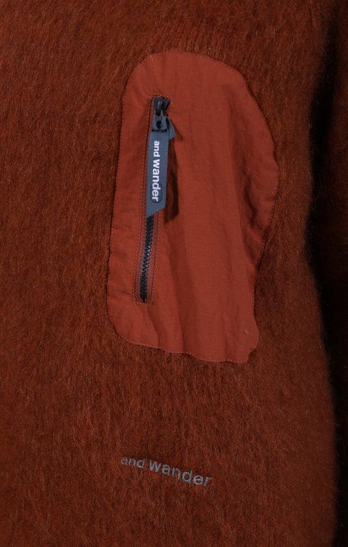 Mohair Wool Sweater Orange