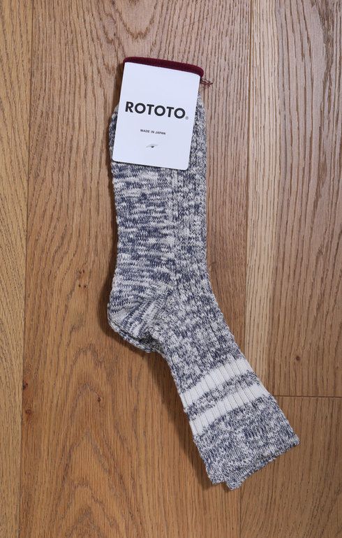 OG Cotton Slub Stripe Sock Navy