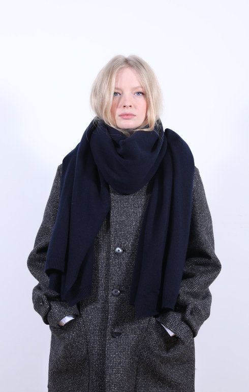 Selvedge Rib Scarf Marino