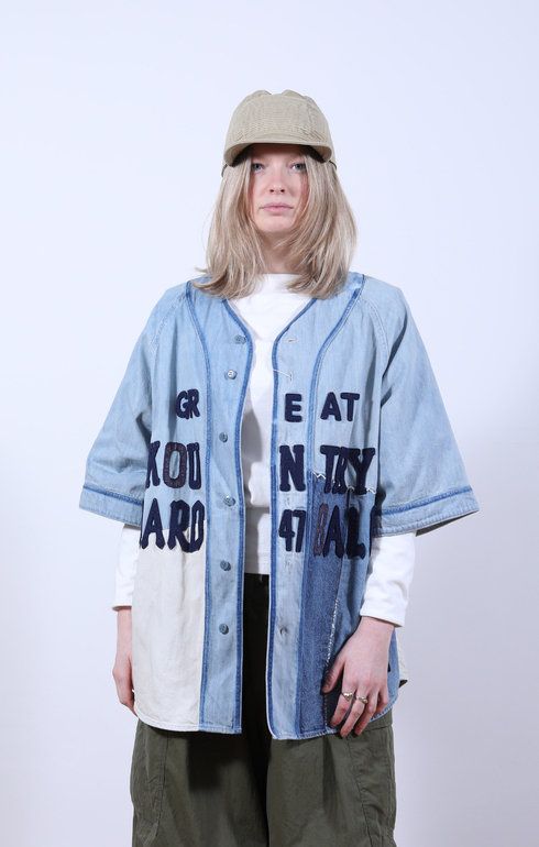 8oz Denim GREAT KOUNTRY Baseball Shirt