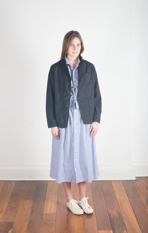 Classic Dress Navy/White