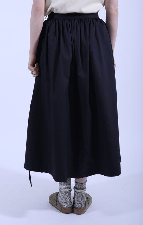 Gather Skirt D. Navy Twill