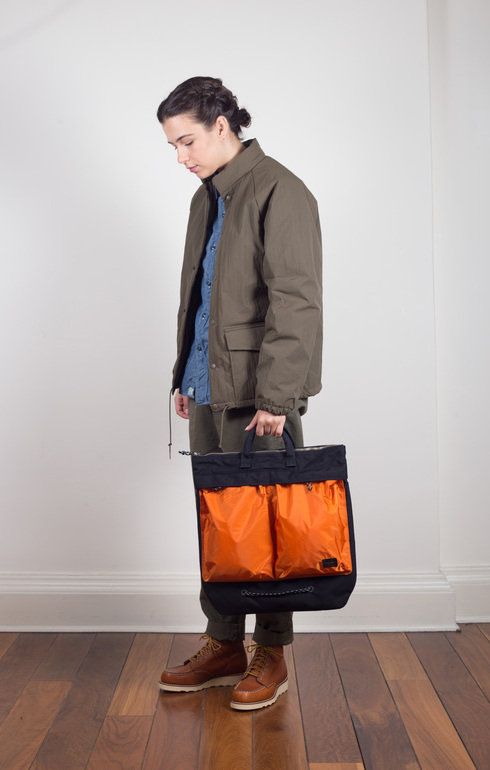 Hype 2Way Helmet Bag Black x Orange