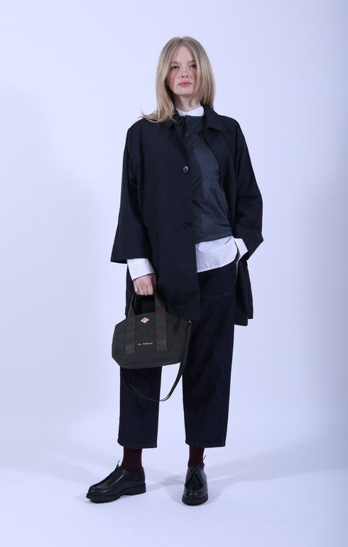 Dolman Sleeve Coat Navy