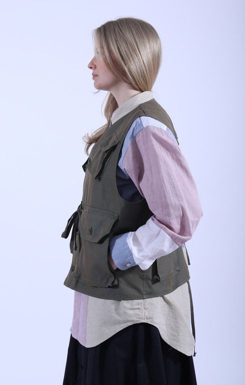 C-1 Vest Olive Iridescent
