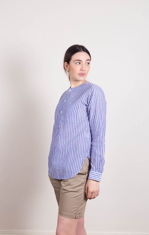 Irving Shirt Blue Wide Stripe