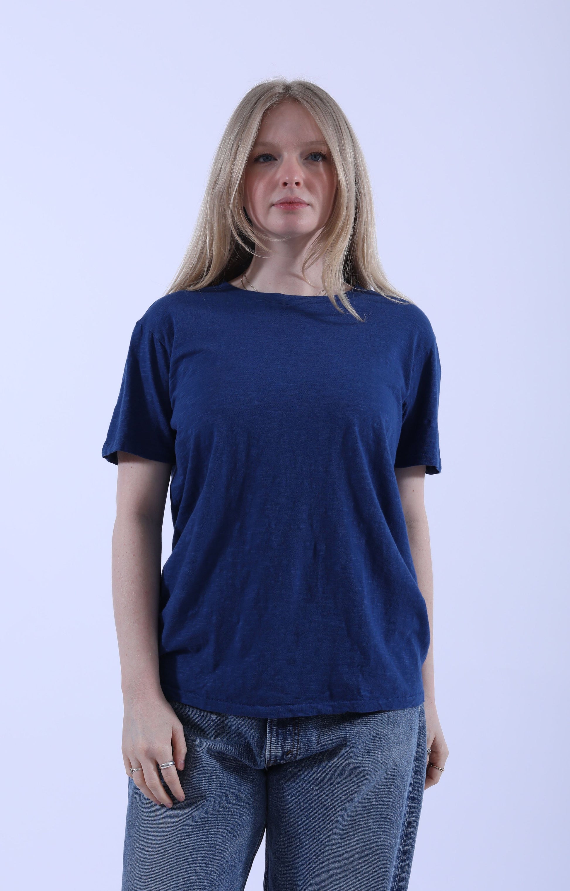 Rolled S/S Regular Tee Blue