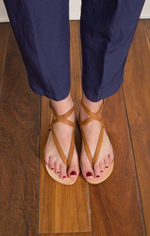 Leather Sandals Tan