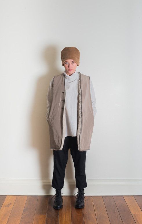 Reversible Liner Vest Mocha