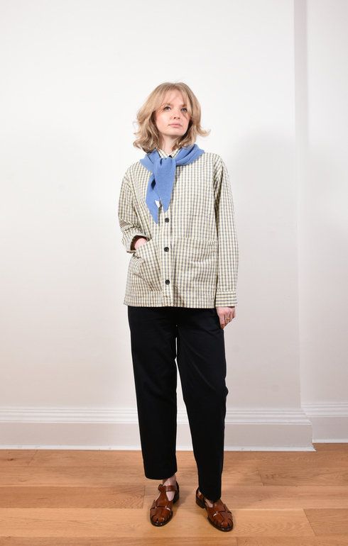 Ashly Shirt Check Mix Navy