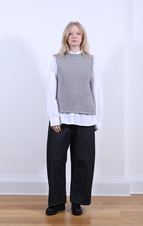 Tabard Vest w/ Pocket Brume