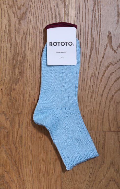 Linen Cotton Sock Sky Blue