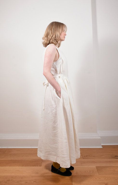 Apron Dress Ecru