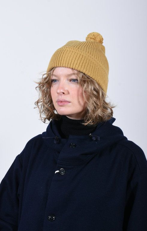 Baby Alpaca Wool Cap Yellow