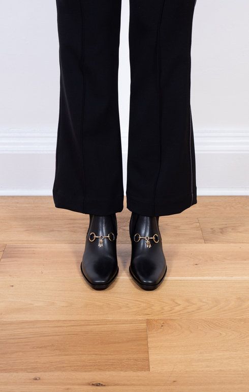 Heeled Chelsea Bit Boot - Black
