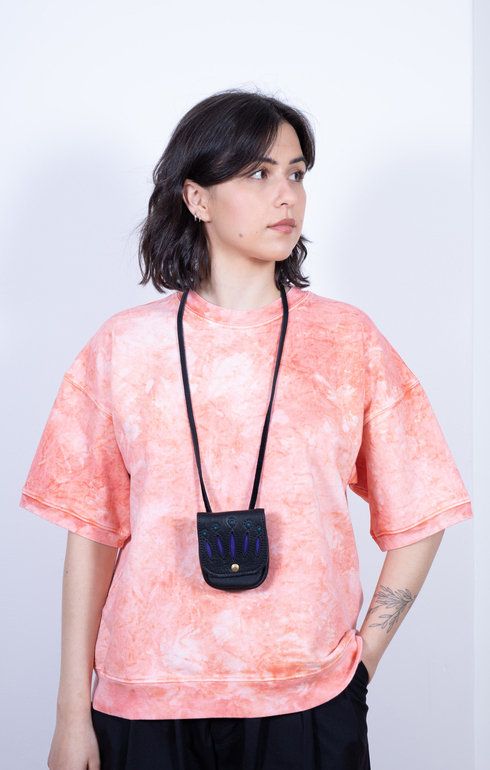 Slash Pouch Black x Purple