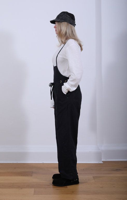 Canvas Welder Overall Black