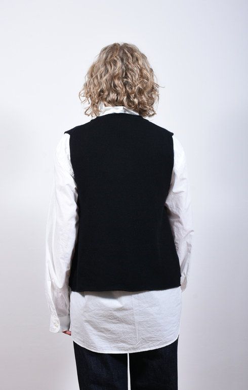 Tabard Vest w/ Pocket Black