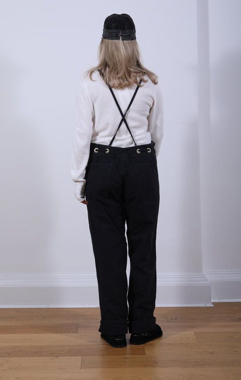 Canvas Welder Overall Black
