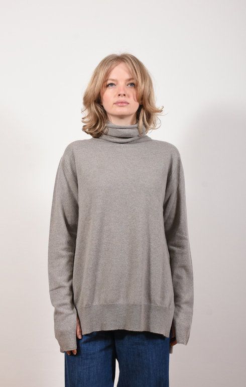 Side Split Roll Neck Cloud