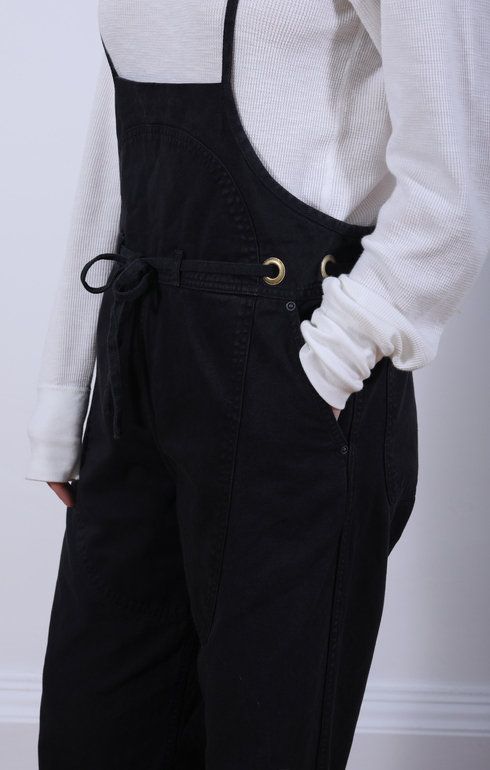 Canvas Welder Overall Black
