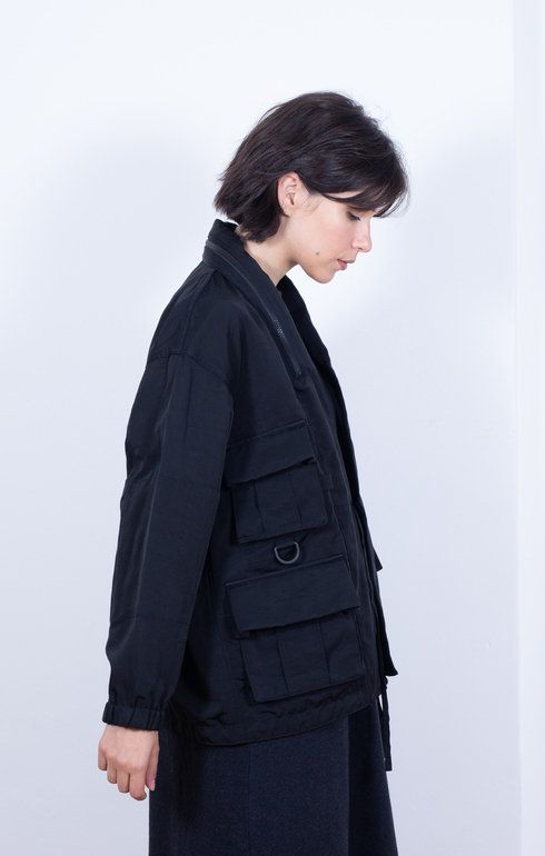 Ny/Paper Cloth Jacket Black