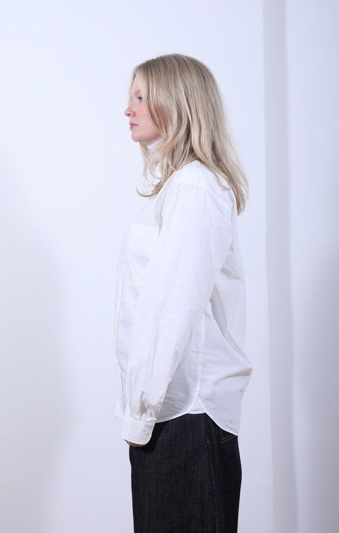 GB Unisex Shirt Poplin White
