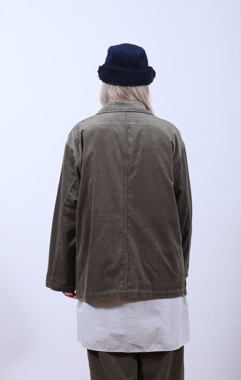 Double Breasted Sack Jacket Sage