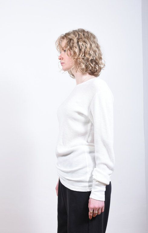 1Pac Slub Thermal Tee White