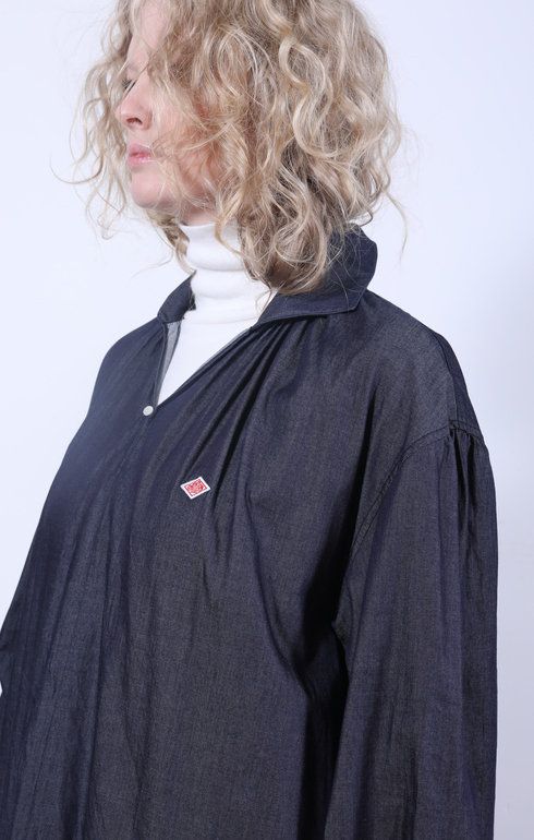 Pullover Shirt Dress Indigo