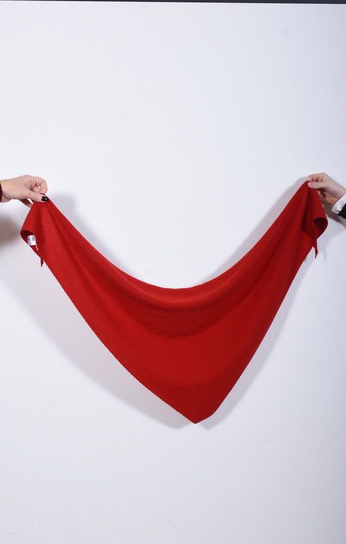 Cashmere Neckerchief Ruby