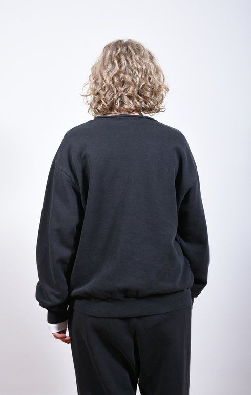 8oz Pigment Crew Sweatshirt Black