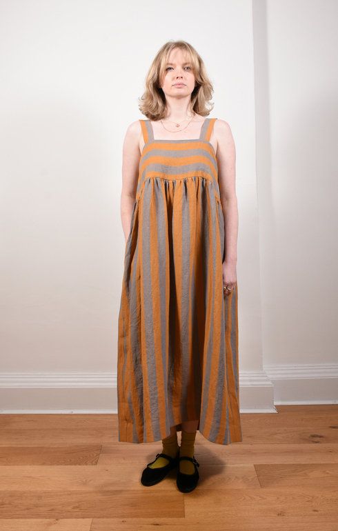 Elba Dress Bronze/Jeans