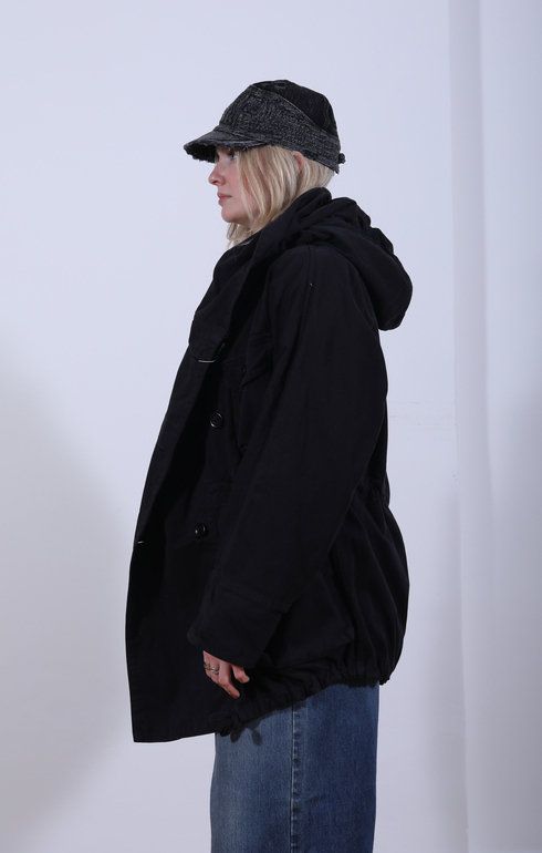Katsuragi Ring Coat Black
