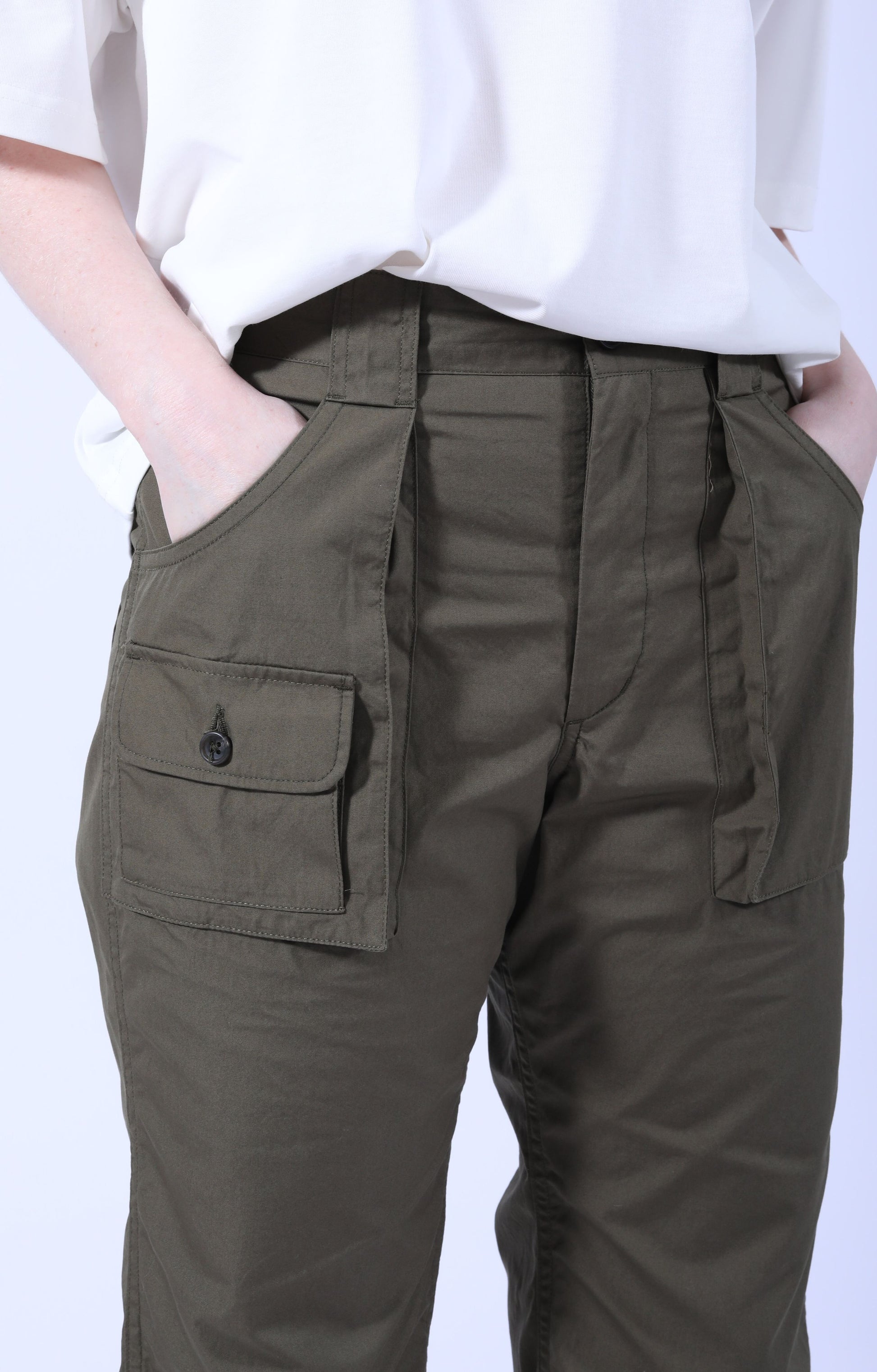 5P Pant Olive Cotton