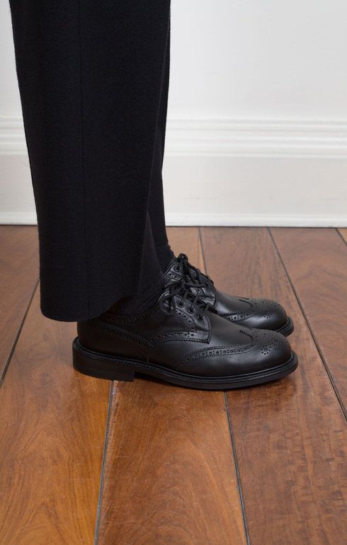 Anne Black Oily Derby Brogue