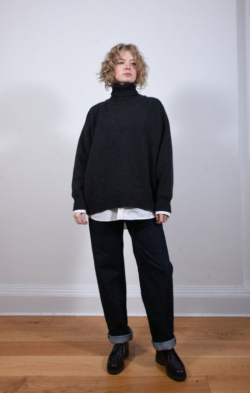 Meri Saddle Jumper Charcoal