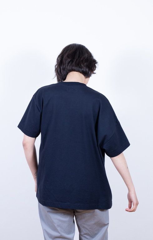 Asymmetric Fit T Mid Weight Navy