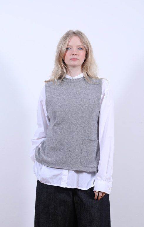 Tabard Vest w/ Pocket Brume