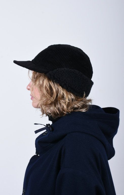 5W Corduroy Cap Black