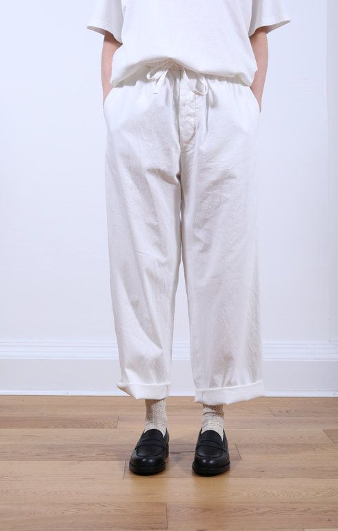 Easy Field Trousers White Denim