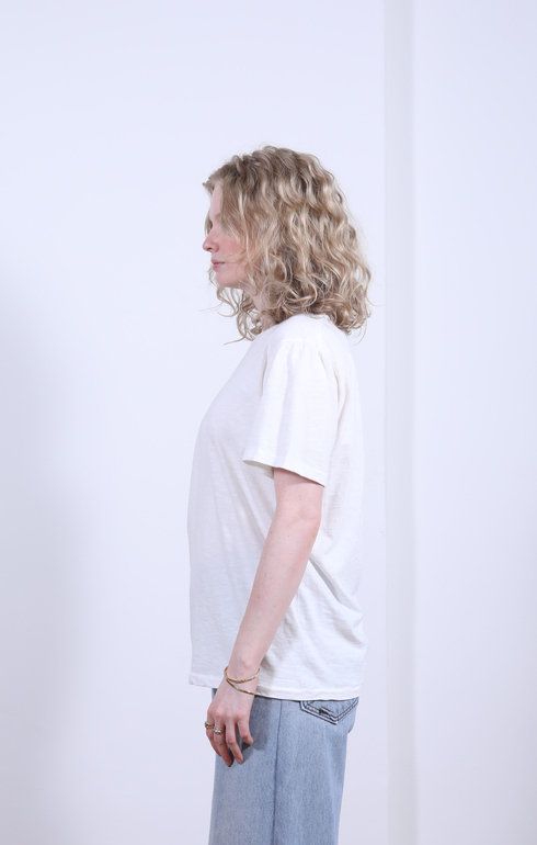 Rolled S/S Regular Tee White