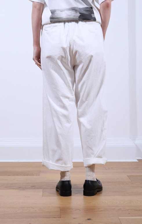 Easy Field Trousers White Denim