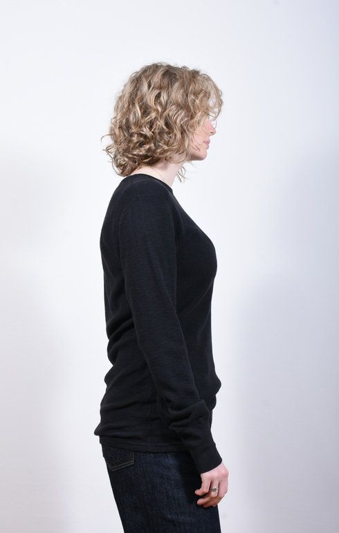 1Pac Slub Thermal Tee Black