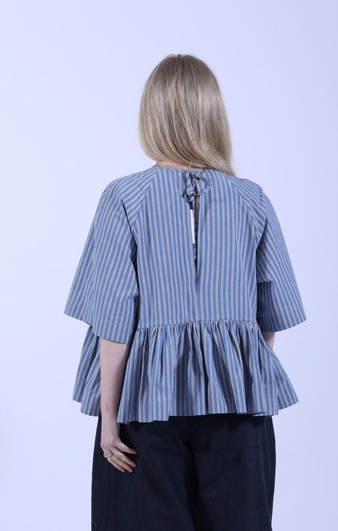 Delilah Top Blue/White Navy