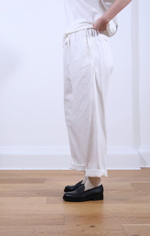 Easy Field Trousers White Denim