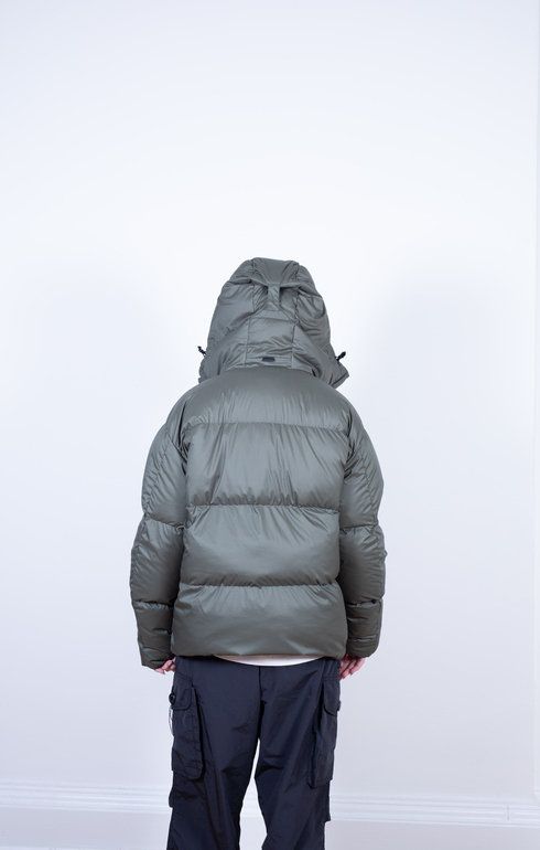 Recycled Light Down Pullover Olive